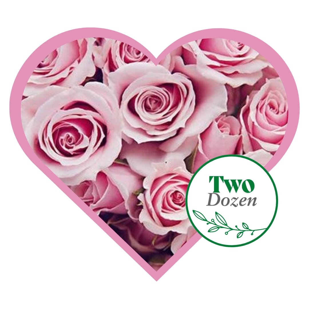 Two Dozen Pink Rose Bouquet. An arrangement by Appleblossoms Flowers, Gifts and More.