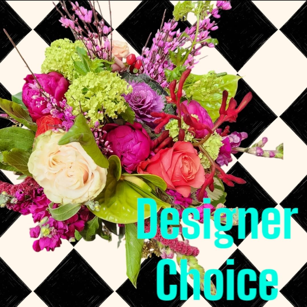 Designer Choice Flower Arrangment $275 and up. An arrangement by Flower Snobs at Cityview.