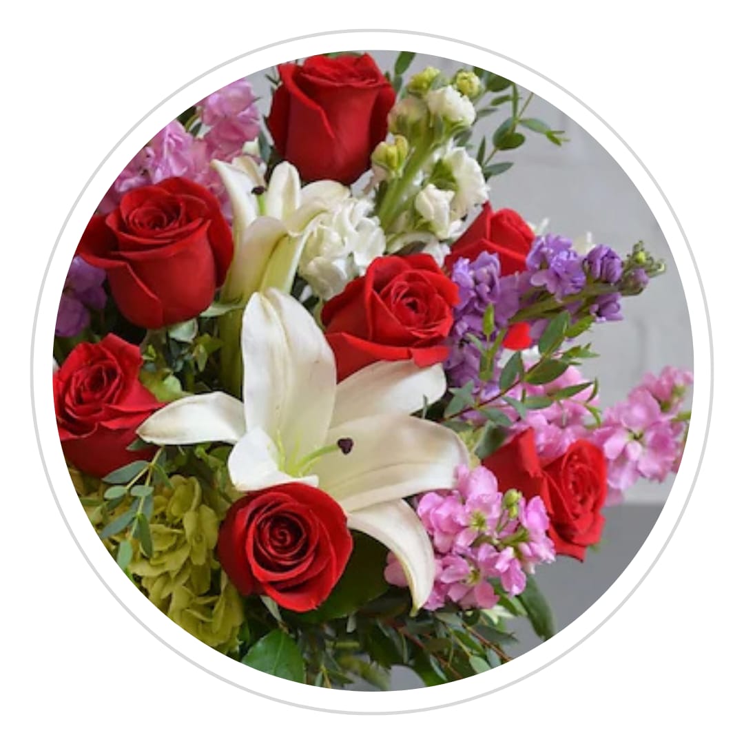Modest Valentine's Day Special Bouquet. An arrangement by Sueppel's Flowers.