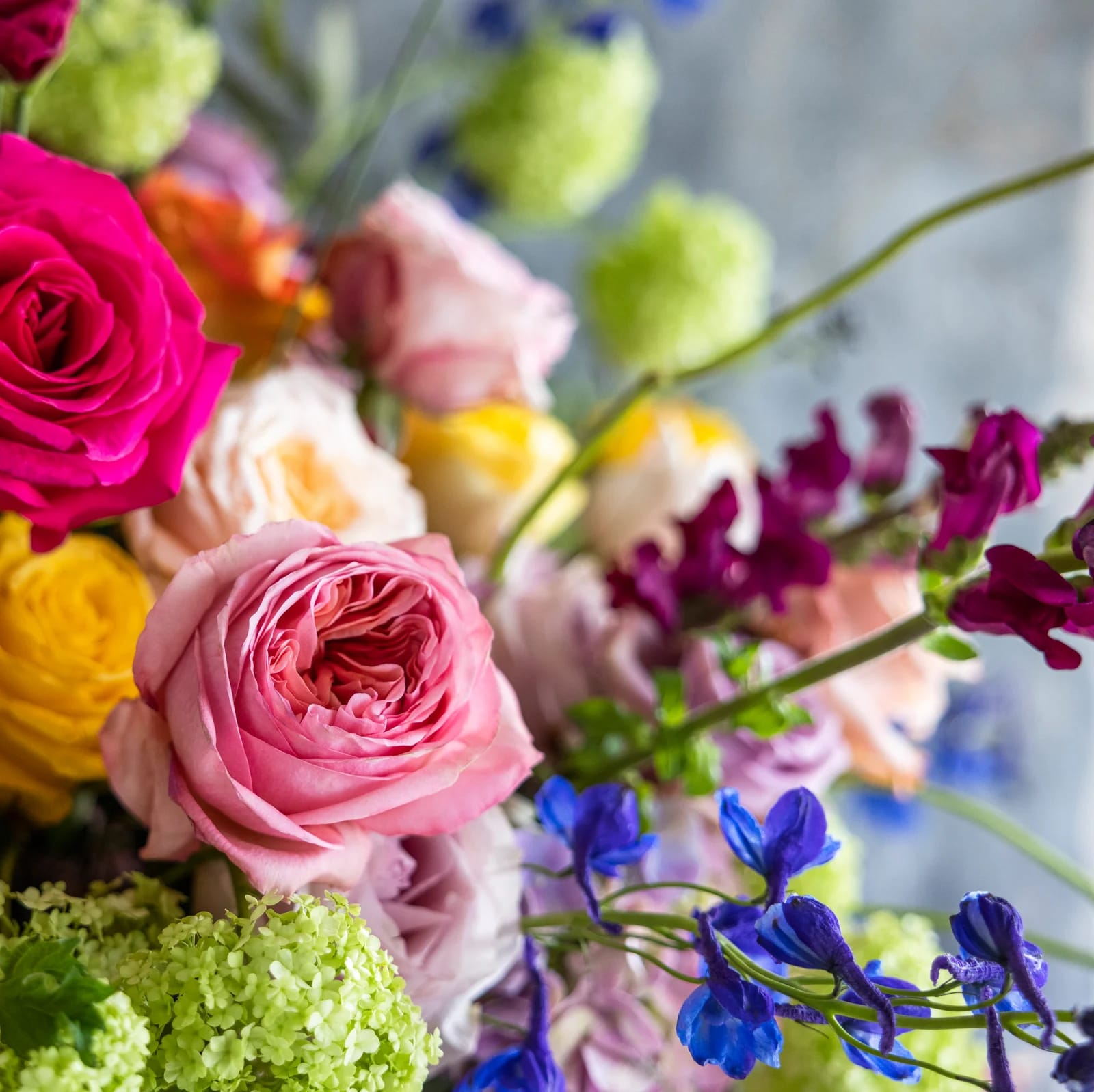 Valentine's Day Designer's Special Seasonal Blooms. An arrangement by Metcalfe Florist and Pleasant View Greenhouses.