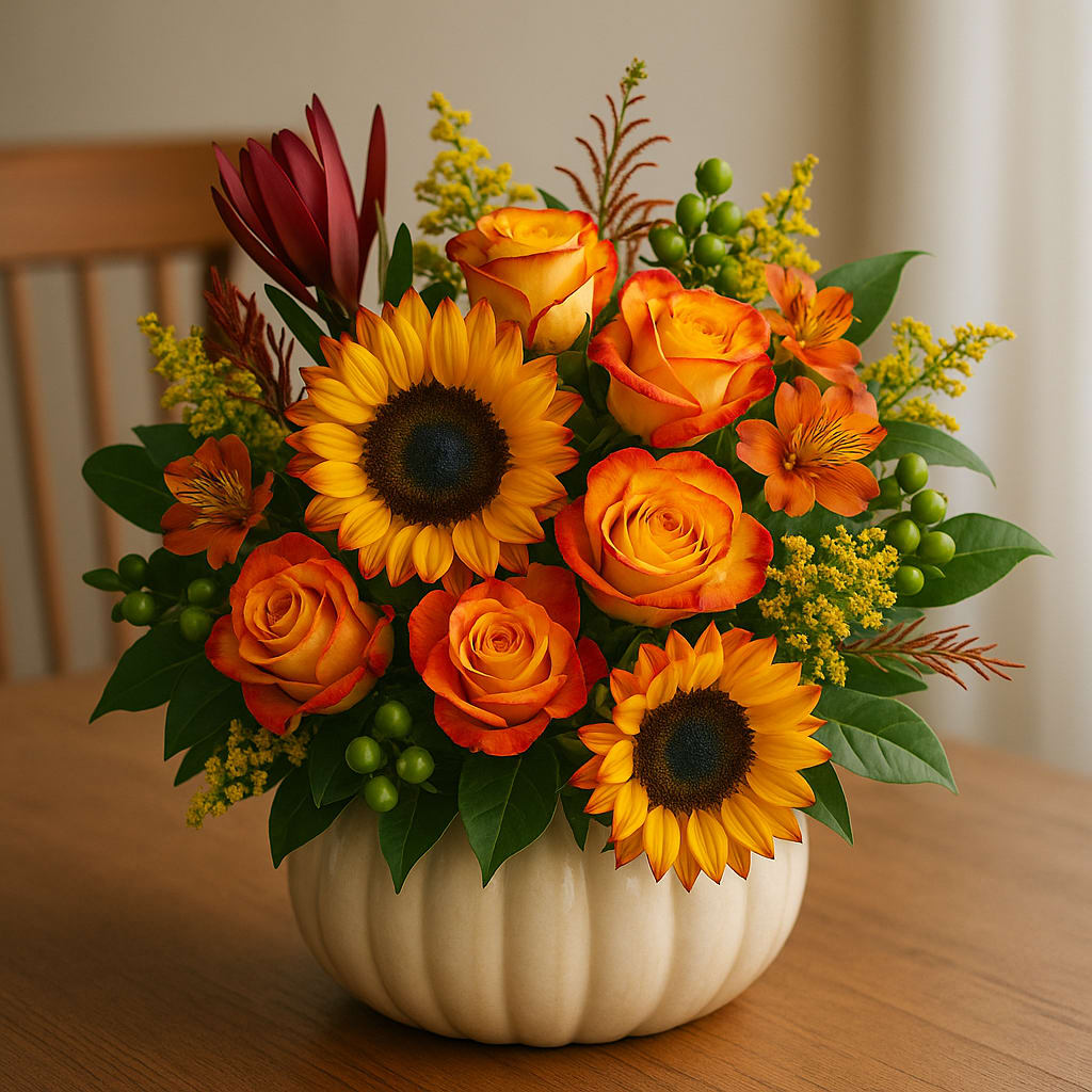 Pumpkin Spice Garden. An arrangement by Passiflora Creations LLC.
