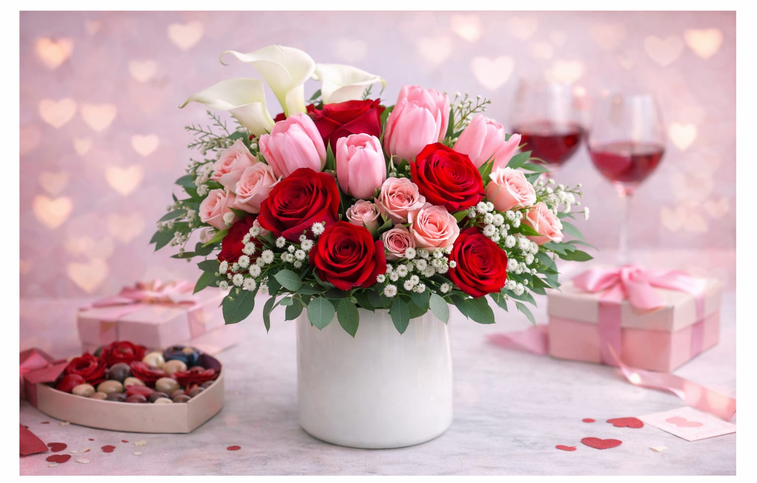 Modern Love. An arrangement by Langdon Florist of Tribeca.