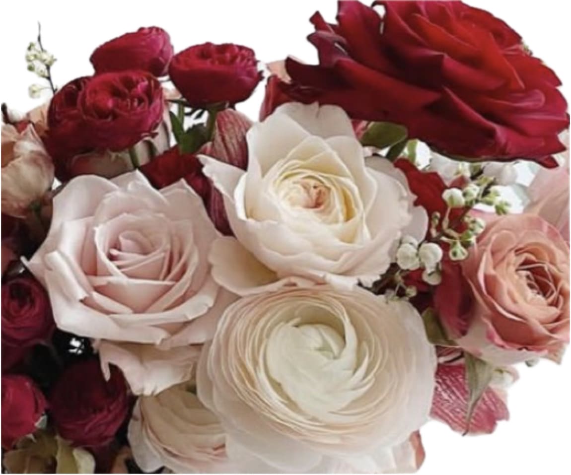 Rosé Romance. An arrangement by The Floral Studio.