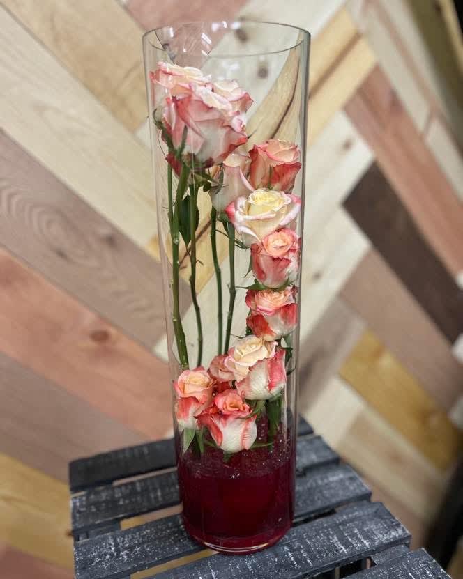 The Twisted Rose. An arrangement by Consider the Lilies.