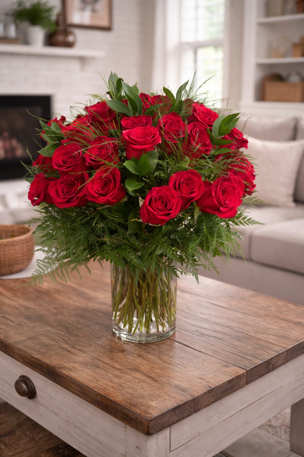 PREMIUM RED ROSES. An arrangement by Petals and Co..