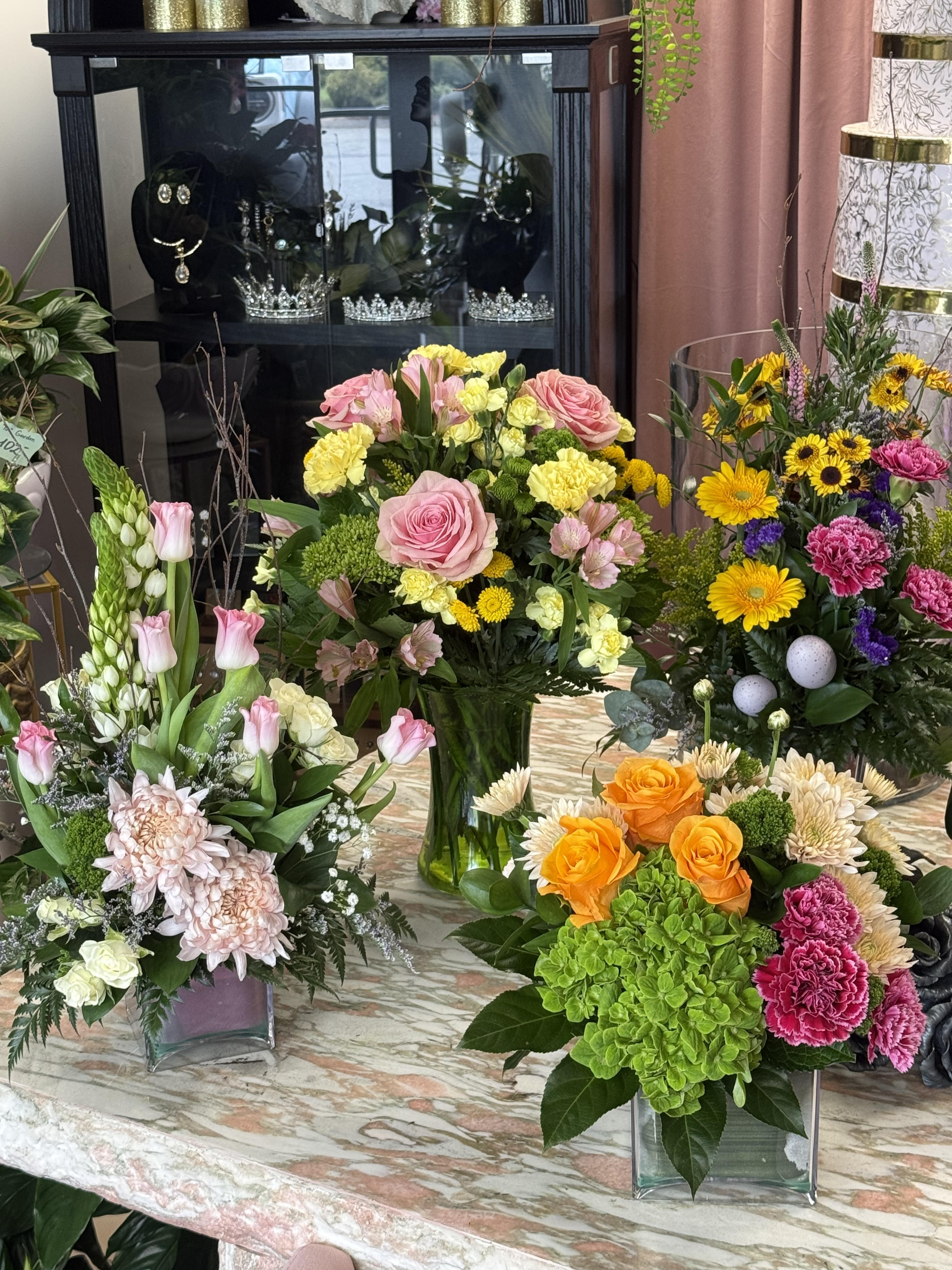 Designer’s Choice Easter and Spring Arrangement. An arrangement by Berlin Flower Shop.