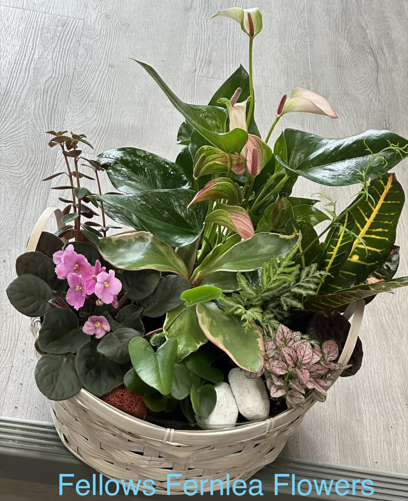 The Gardenkeeper's Basket by Fellows. An arrangement by Fellows Fernlea Flowers.