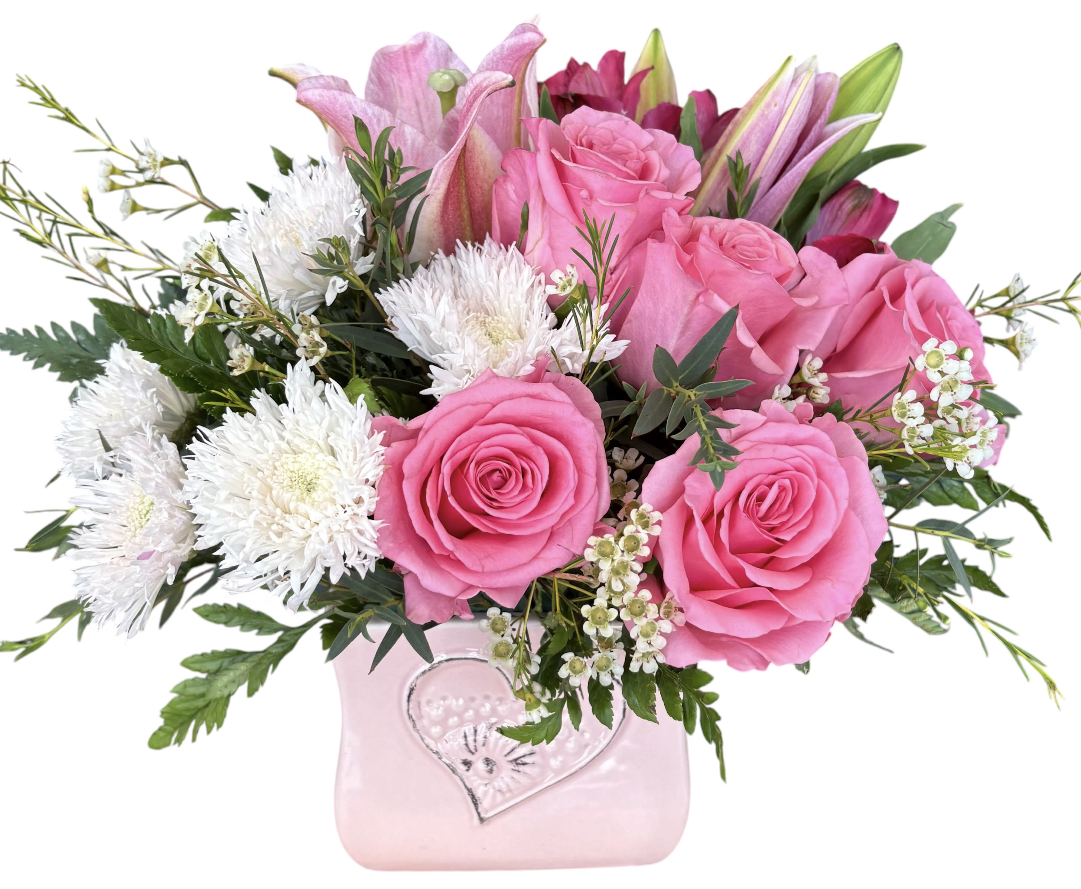 Blush Life. An arrangement by Azi Flowers.