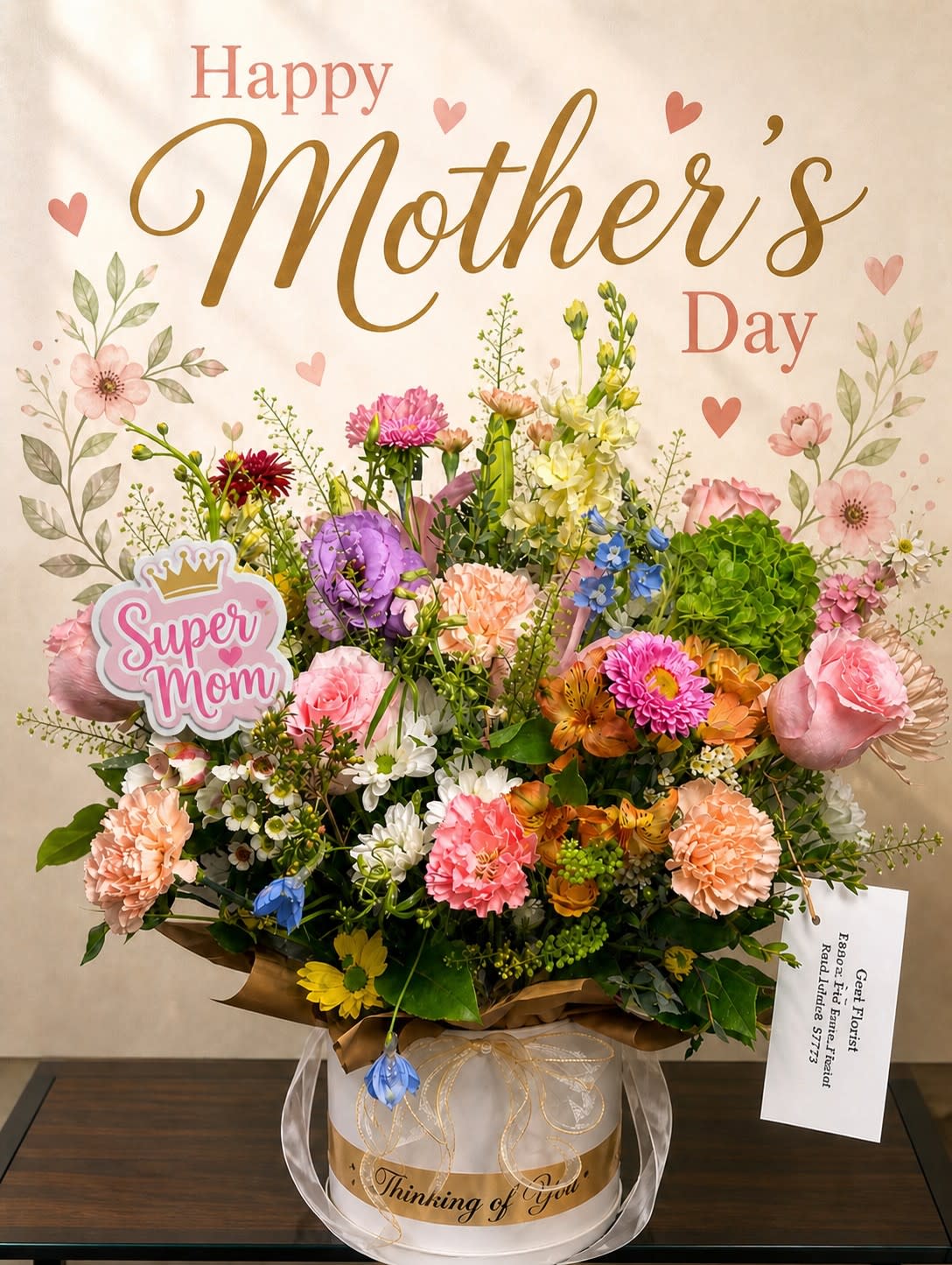 Mom Days Special. An arrangement by Geni's Florist and Gifts.