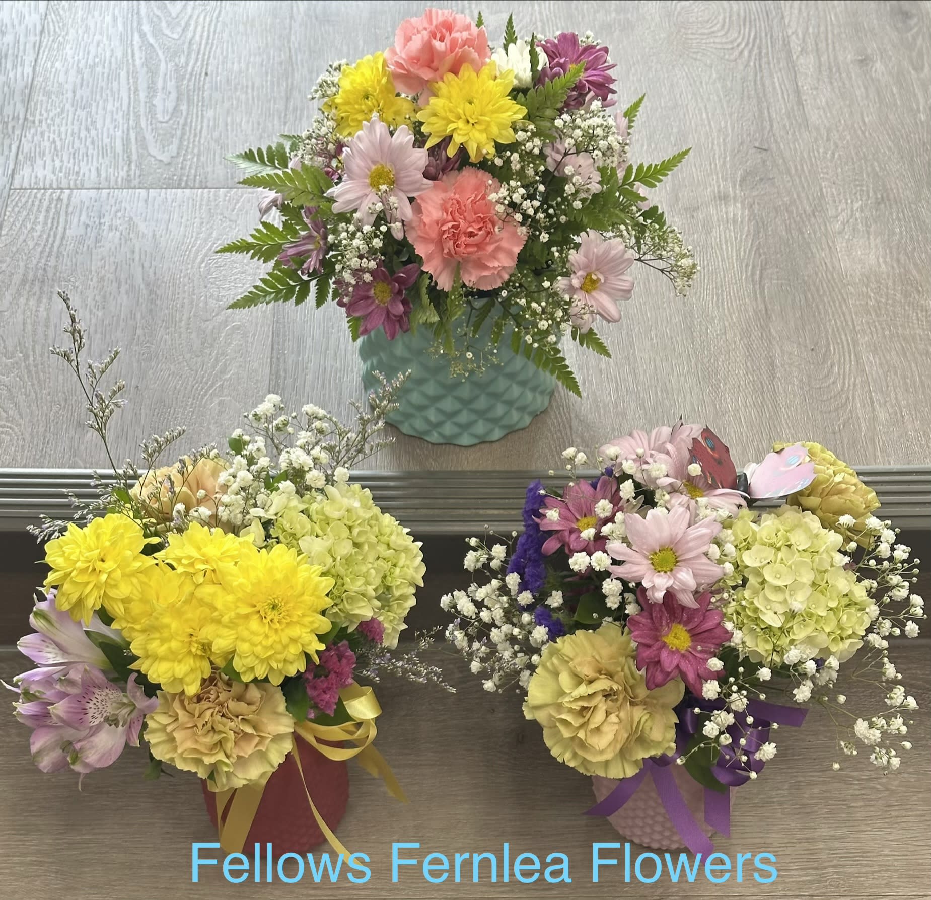 Pocketful of Happy by Fellows. An arrangement by Fellows Fernlea Flowers.