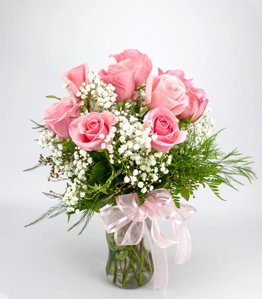 Classic (Medium) Pink Rose Arrangement Classic (Medium) Pink Rose Arrangement