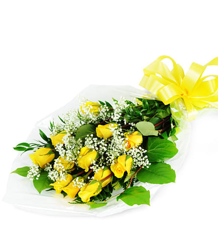 Perfect Wrapped Long-Stemmed Yellow Roses Perfect Wrapped Long-Stemmed Yellow Roses