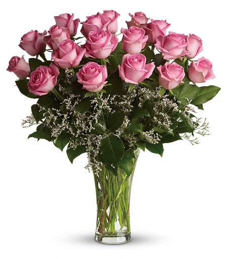 Make Me Blush - Dozen Long Stemmed Pink Roses. An arrangement by Flower Trends Florists.