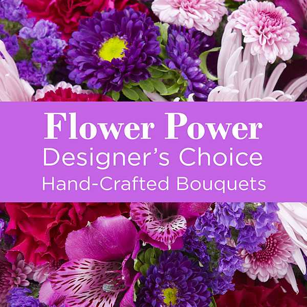 Purple Colors Florist Designed Bouquet. An arrangement by Syd Kemsley Florist.