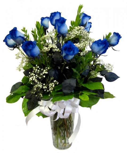 My Blue Devotion. An arrangement by Flower Lane.