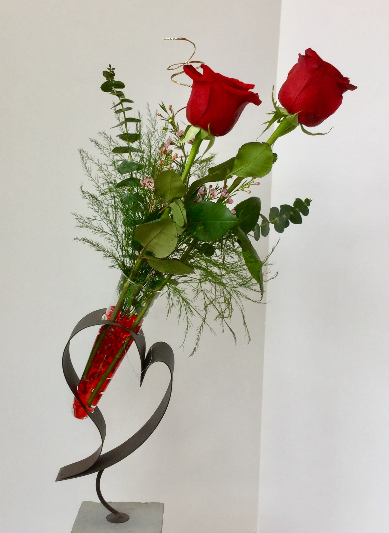 Roses and Orchids Bouquet. An arrangement by Violeta's Flower Shop.