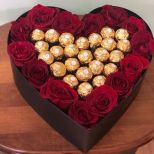 Red Roses Inhouston Send heart red roses and chocolates in Houston, TX - Spring Branch Florist