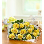 Send One Dozen Rose Presentation Bouquet - Yellow in Charlotte, NC ...