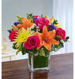 Brickell Fl Florist Free Flower Delivery In Brickell Fl Brickell - colorful cube arrangement