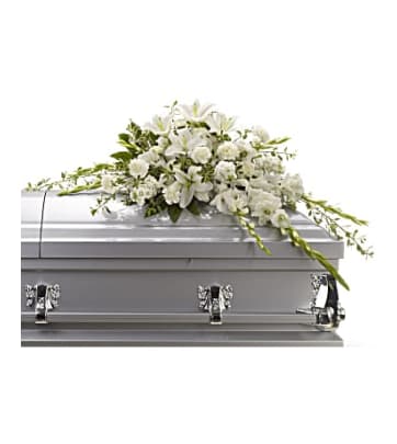 Deluxe White Funeral Mache