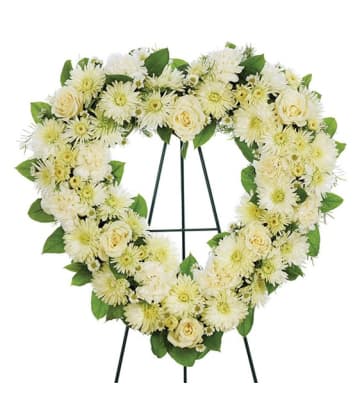 Loose Floral Heart  Rays Florist Funeral Flowers