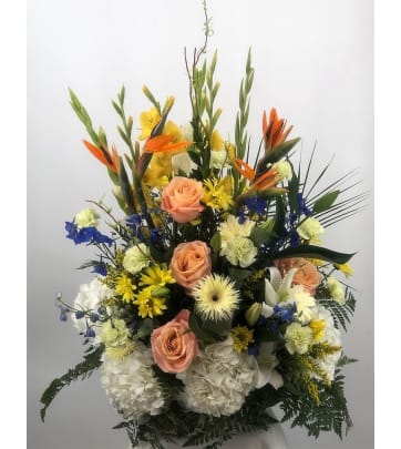 Funeral Sympathy Flowers Blue Iris Florist Houston Tx Florist