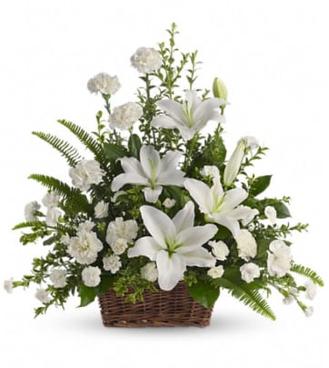 Peace and Blessings Sympathy Cross Funeral Flowers in Sunrise, FL