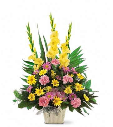 BUY ONLINE SALE ONLY My Peaceful Garden Funeral Flower Arrangement