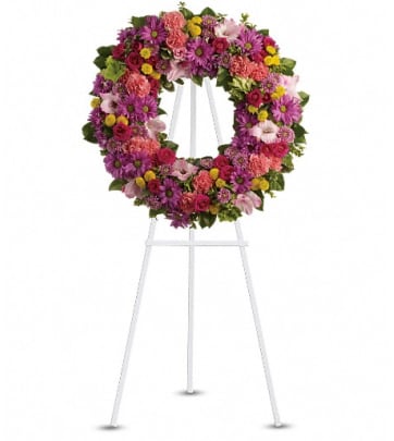 Mets Wreath Floral Tribute - Send to Edison, NJ Today!