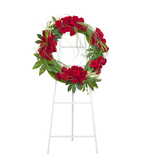 Enduring Strength Royal Rose Wreath