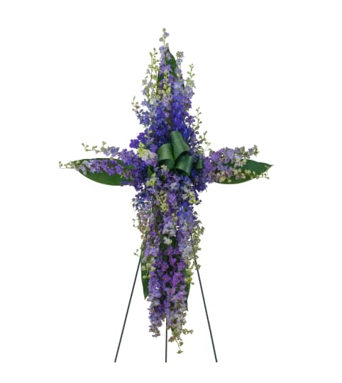 Forever Cherished Lovingly Lavender Cross