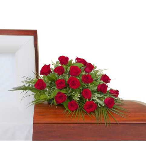 Simply Roses Casket Spray