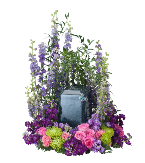 Forever Cherished Blue Urn Surround