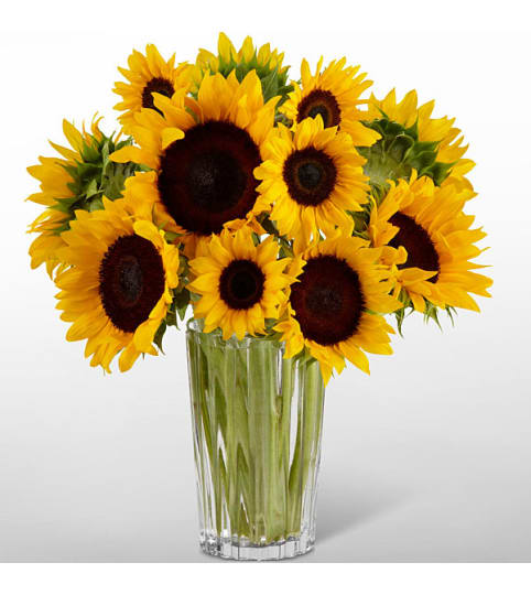 Golden Sunflowers Bouquet