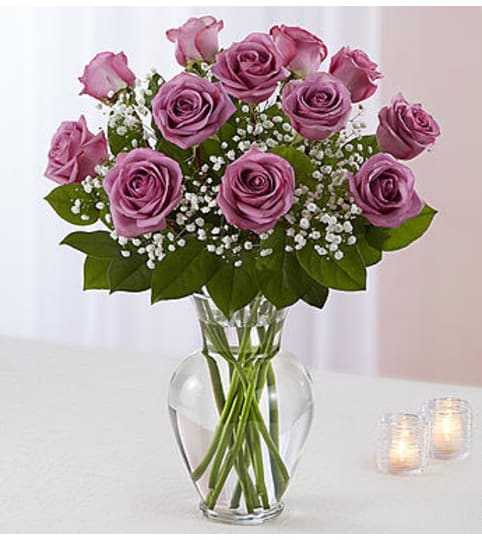 Lavender Roses One Dozen