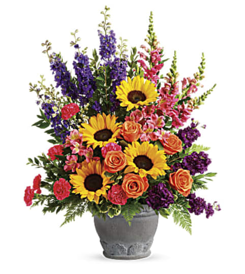 TF Hues of Hope Bouquet Floral Arrangement