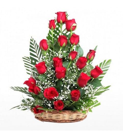 Elegant Roses basket