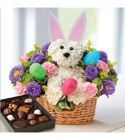 Beautiful Easter bunny loves you