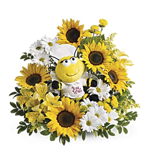Beeee well Teddy. An arrangement by K1 Floral Studio.