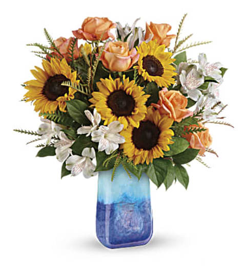 A Sunflower Beauty Bouquet. An arrangement by Flowers of Jacksonville.