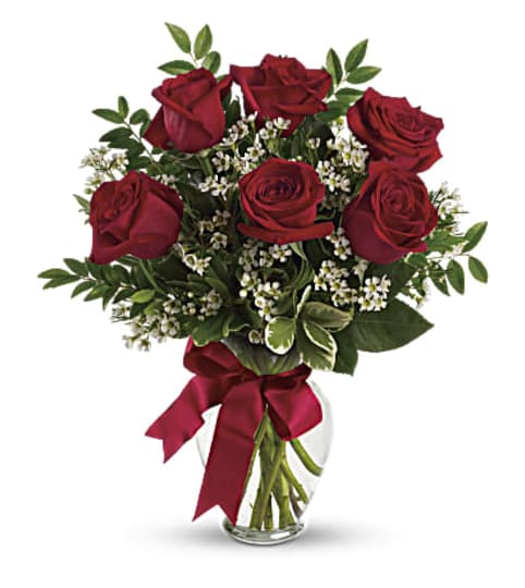 Thought of you with Red Roses. An arrangement by Avenida Flowers.