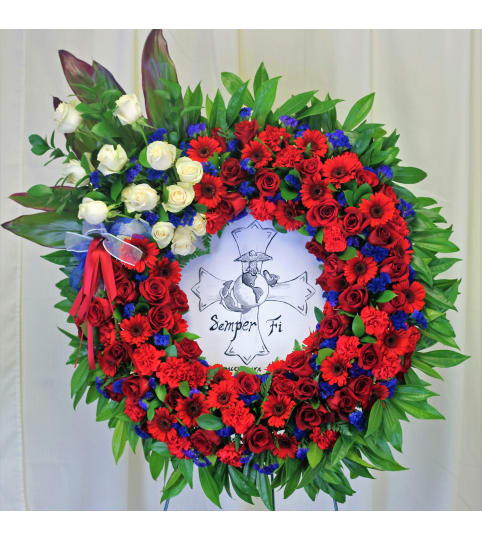 Semper Fi Wreath