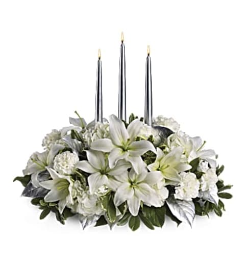 Silver Elegant Centerpiece