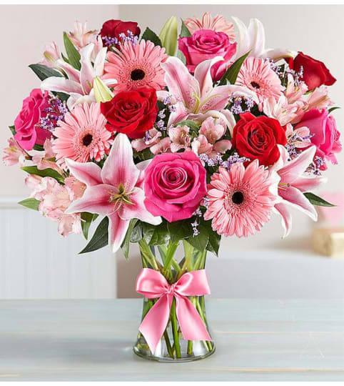 My Fields of Europe™ Romance. An arrangement by Butterflies Flower Shop.