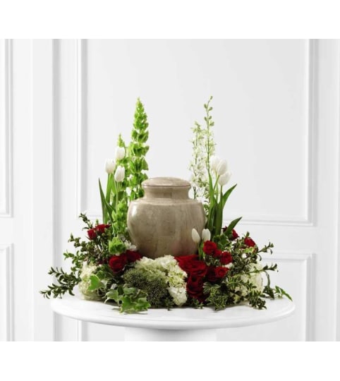 ASSORTED FLOWERS IN A GARDEN DESIGN FOR ANY URN