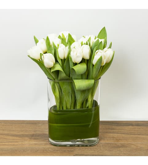 Tulips in Custom Glass