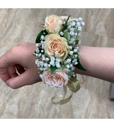 Peach Corsage