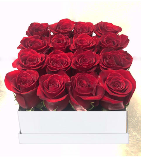 Red Roses Box. An arrangement by Bana Florist.