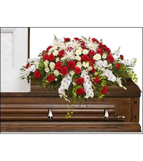 FSN-GRACEFUL RED CASKET SPRAY