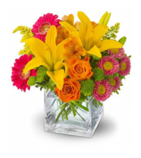 bright love for spring. An arrangement by Garden of Elegance.